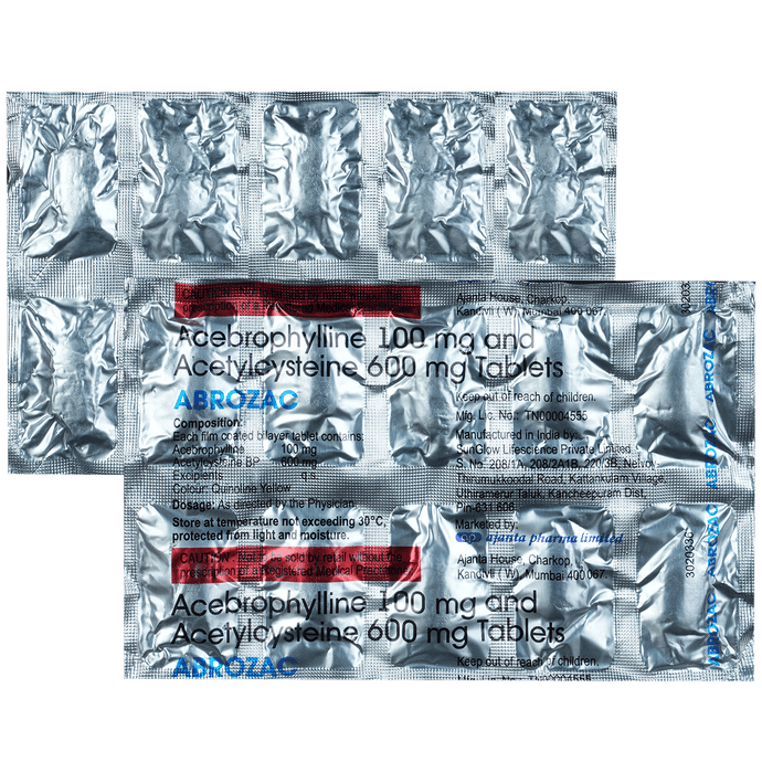 Abrozac 100mg/600mg Tablet