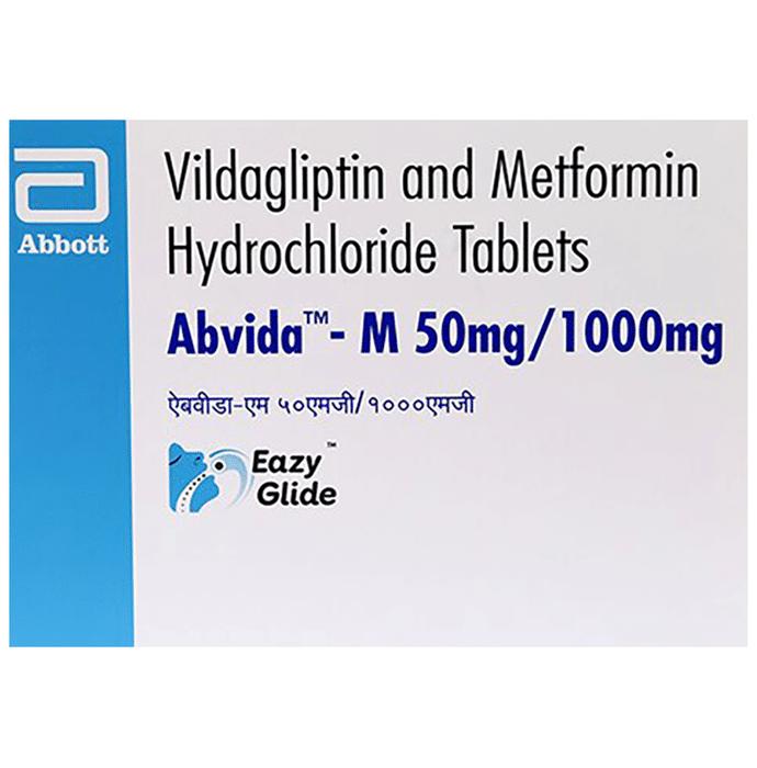 Abvida-M 50mg/1000mg Eazy Glide Tablet