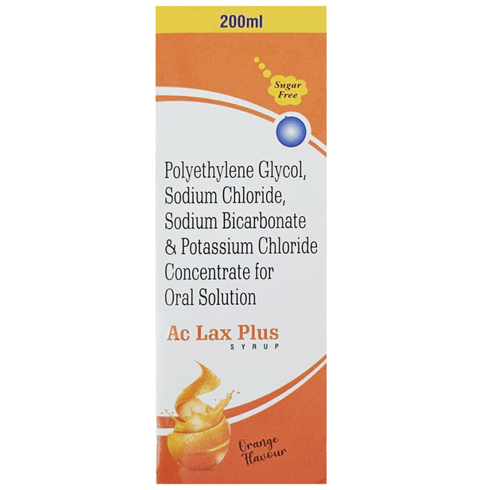 AC Lax Plus Syrup Orange Sugar Free