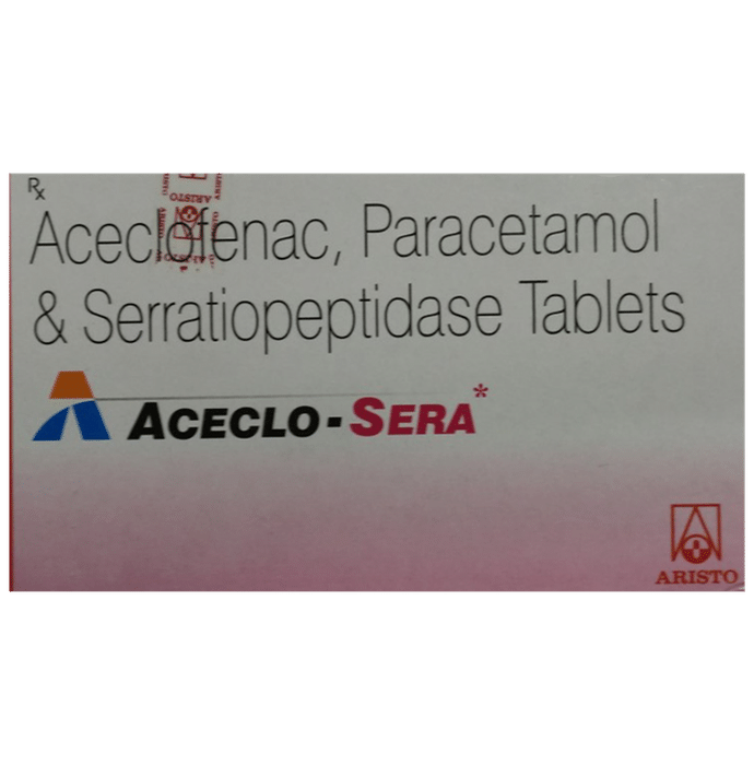 Aceclo Sera 100mg/325mg/15mg Tablet