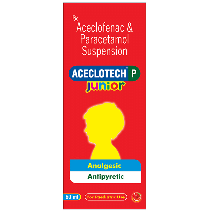 Aceclotech P Junior Oral Suspension Strawberry