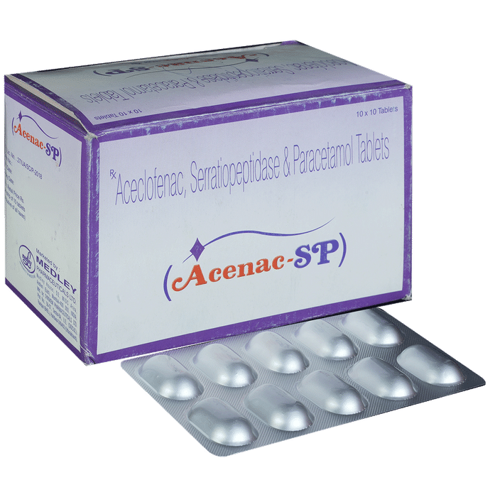 Acenac SP 100mg/325mg/15mg Tablet