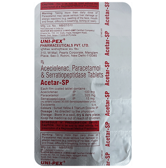 Acetar-SP Tablet