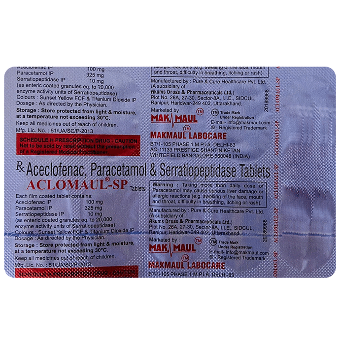 Aclomaul-SP Tablet