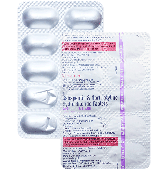 Actigaba NT 400mg/10mg Tablet