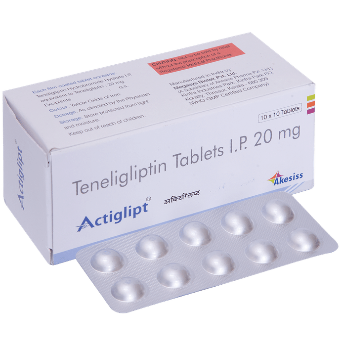 Actiglipt 20mg Tablet