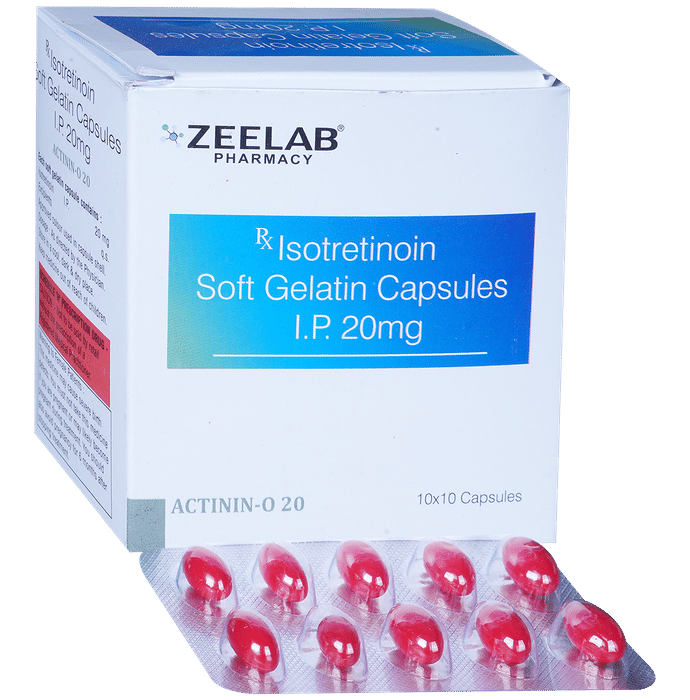 Actinin O 20mg Soft Gelatin Capsule