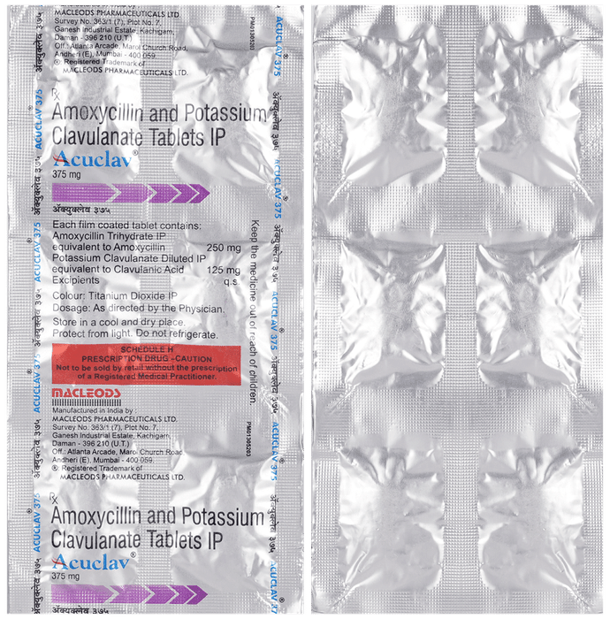 Acuclav 375mg Tablet