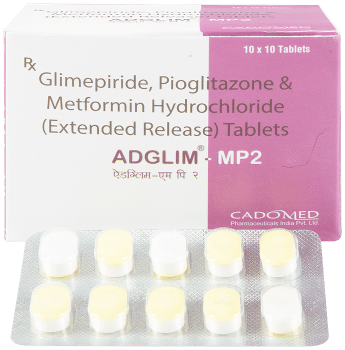 Adglim MP 2mg/500mg/15mg Tablet