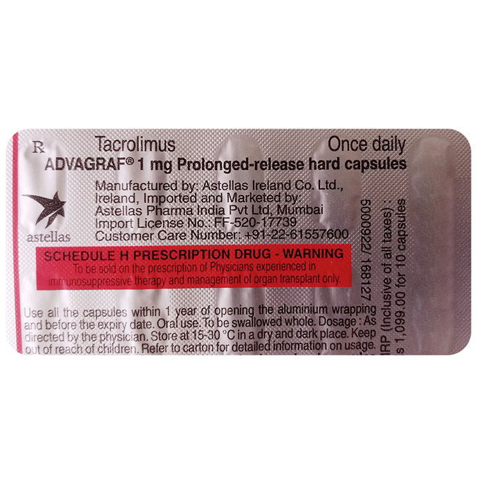 Advagraf 1mg Capsule PR