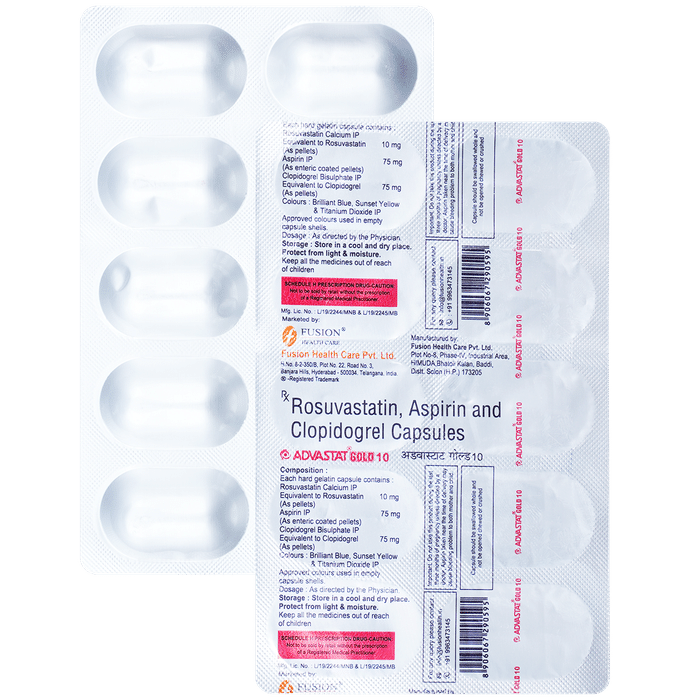 Advastat Gold 75mg/10mg/75mg Capsule