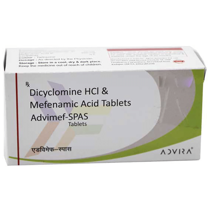 Advimef Spas 10mg/250mg Tablet