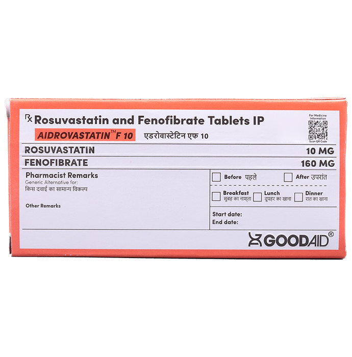 Aidrovastatin F 10 Tablet
