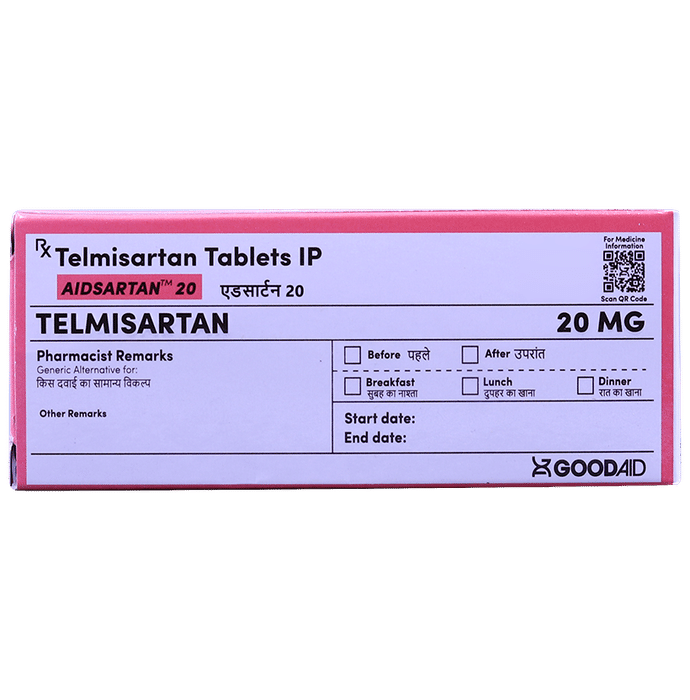 Aidsartan 20 Tablet