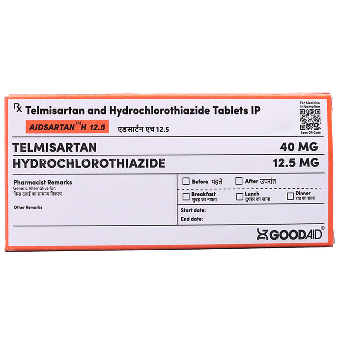 Aidsartan H 12.5 Tablet