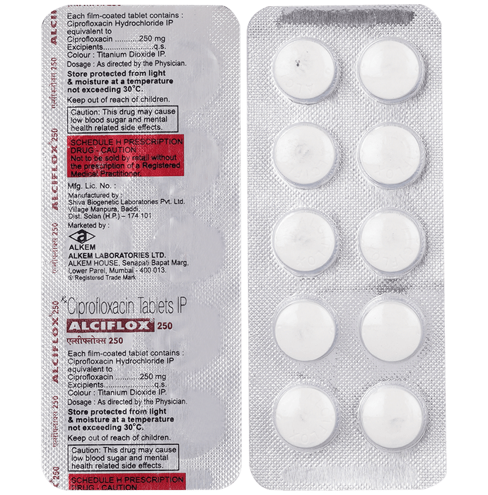Alciflox 250mg Tablet