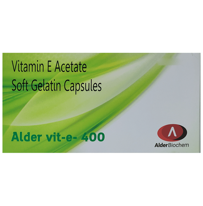 Alder Vit-e 400 Soft Gelatin Capsule