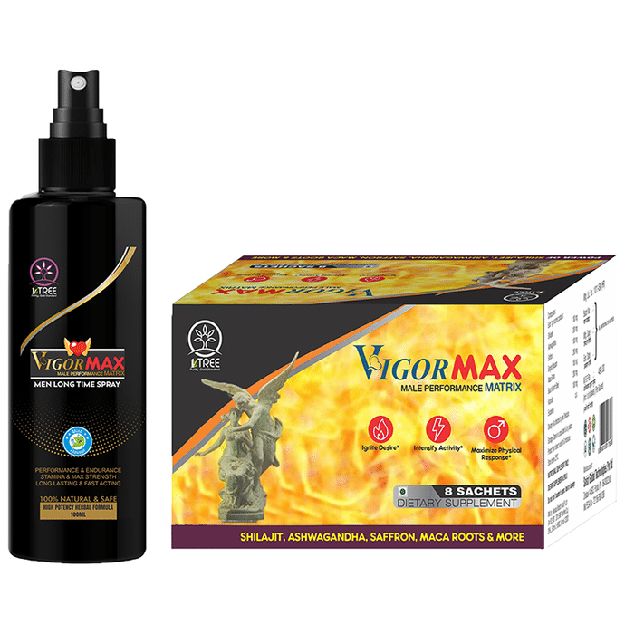 1 Tree Combo Pack of Vigor Max Sachet (8) & Vigor Max Spray (100ml)