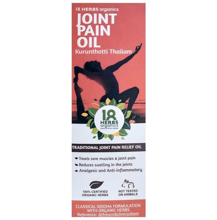 18 Herbs Organics Joint Pain Oil Kurunthotti Thailam