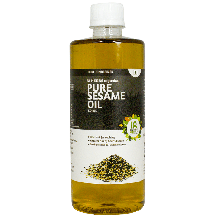 18 Herbs Organics Pure Sesame Oil Edible