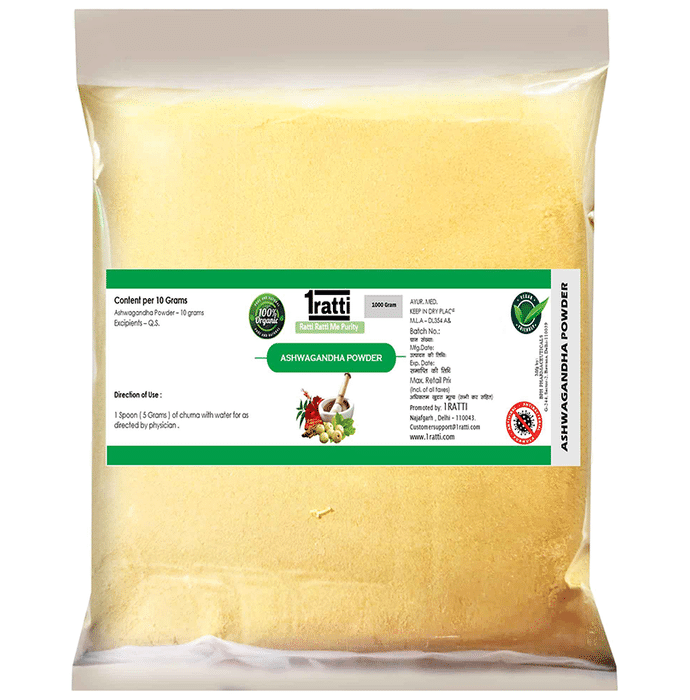 1ratti Ashwagandha Powder (1000gm Each)