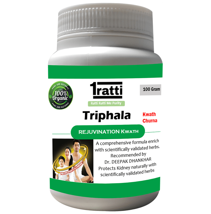 1ratti Triphala Kwath Churna (100gm Each)