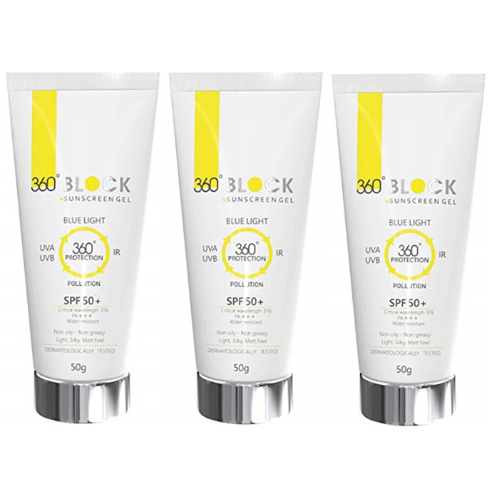360? Block Sunscreen Gel (50gm Each) SPF 50+