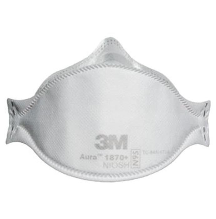 3M Aura 1870+ N95 Health Care Particulate Respirator Mask Pack of 120