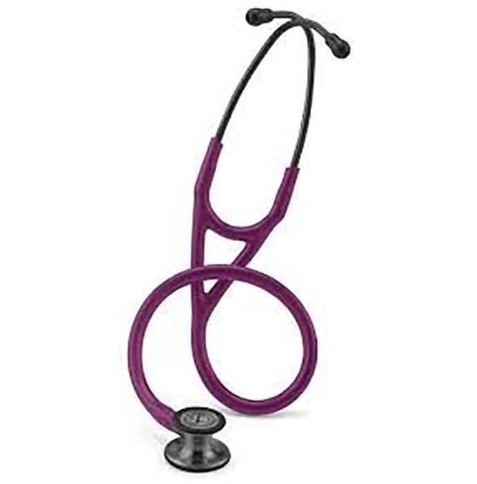 3M Littmann 6166 Cardiology IV Smoke Finish Chestpiece with Plum Tubing Stethoscope