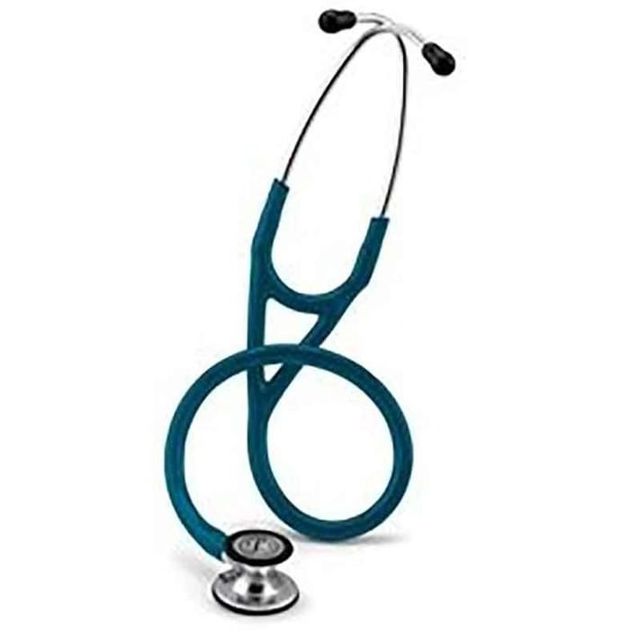 3M Littmann 6169 Cardiology IV Mirror Finish Chestpiece Caribbean Blue Tube Stethoscope 27inch