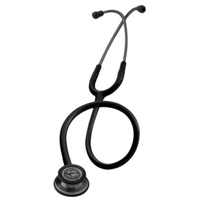 3M Littmann Classic III Stethoscope, Smoke-Finish, Black Tube, 27 inch, 5811