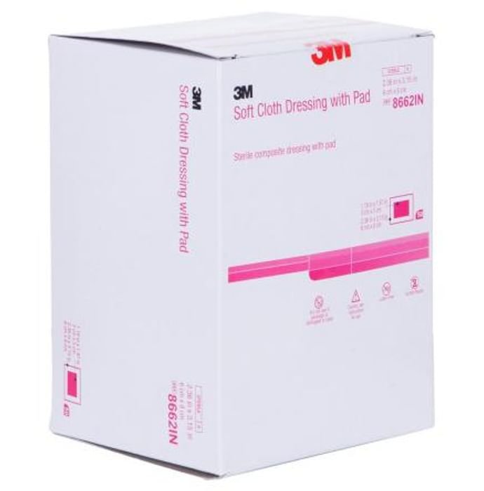 3M Soft Cloth Dressing with Pad 8662A