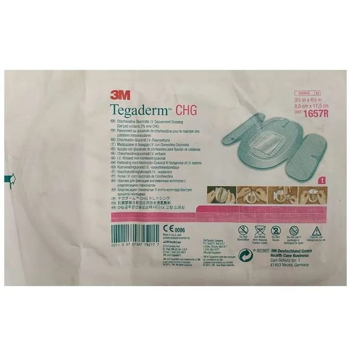 3M Tegaderm CHG 1657R 8.5cm x 11.5cm