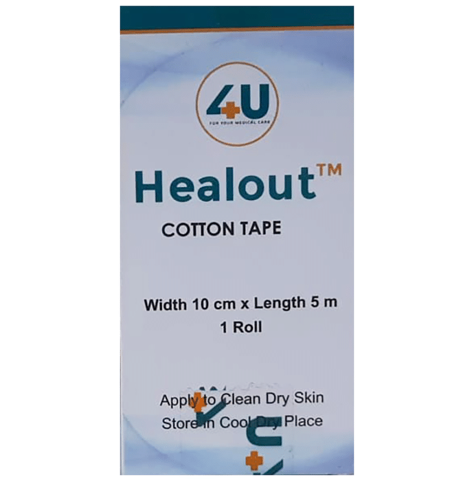 4u Healout Cotton Tape Roll 10cm x 5m