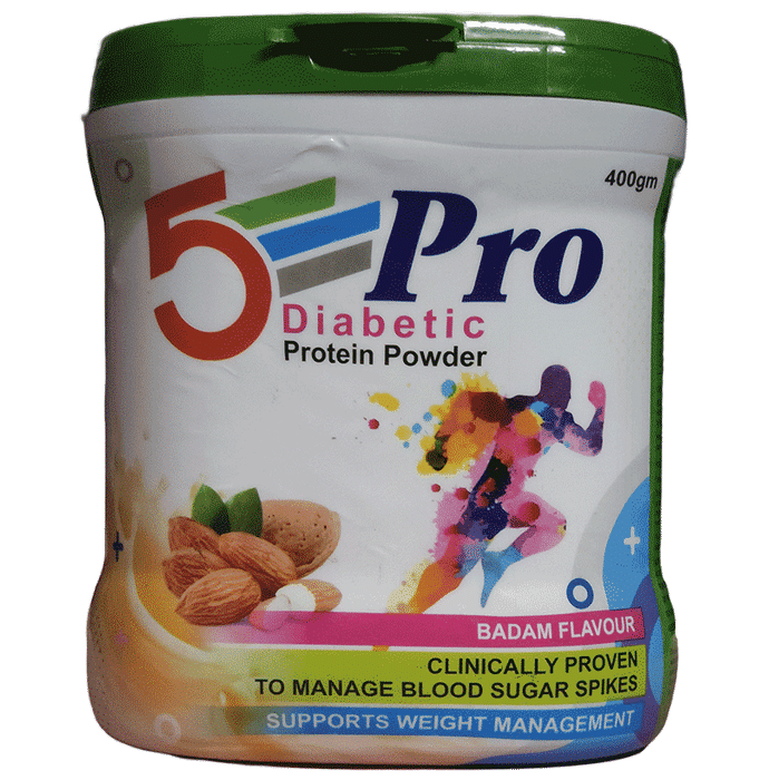 5 Pro Diabetic Protein Powder Badam