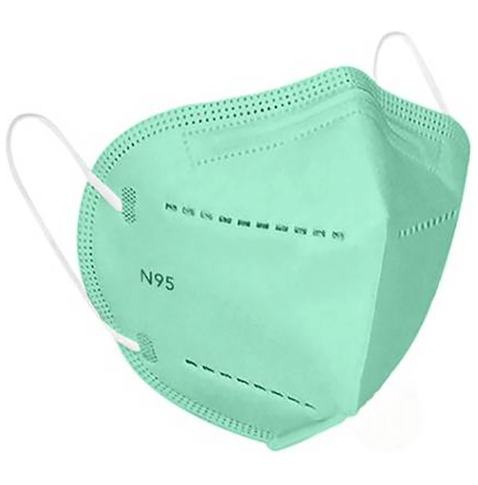 7 Shield 5 Layered N 95 Mask Green