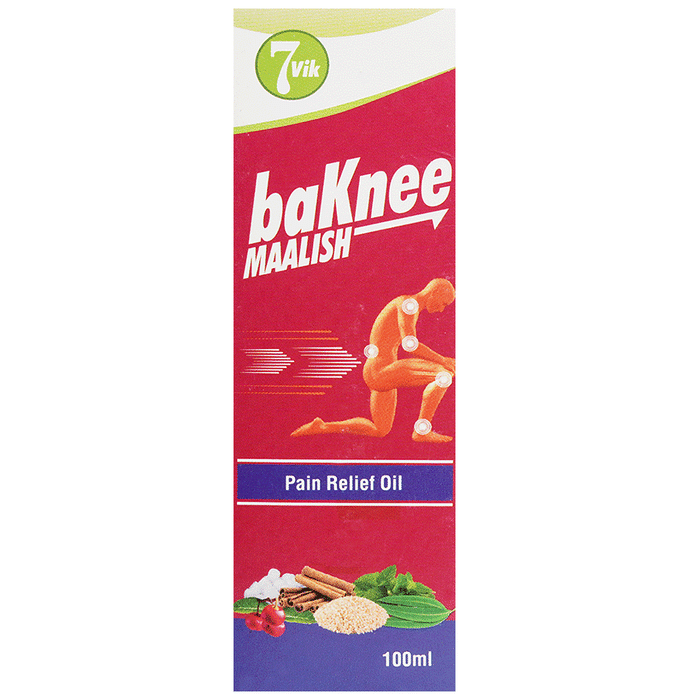 7vik Baknee Malish Pain Relief Oil