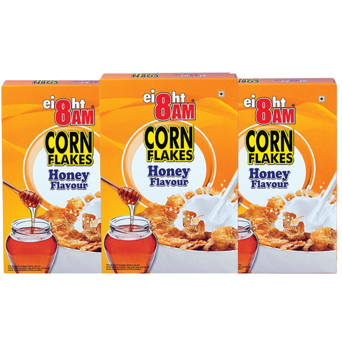 8AM Corn Flakes (300gm Each) Honey
