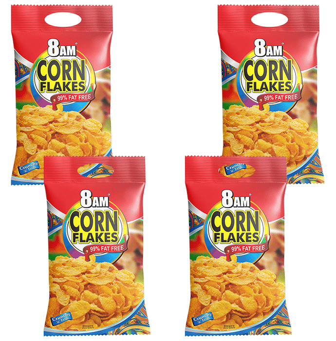 8AM Corn Flakes 99% Fat Free (200gm Each)