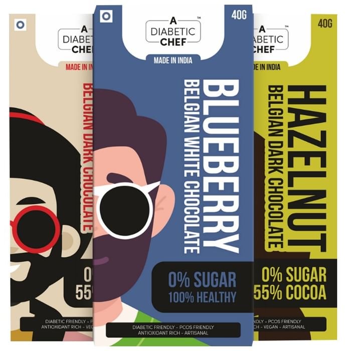 A Diabetic Chef Chocolate (40gm Each) Best Seller Pack