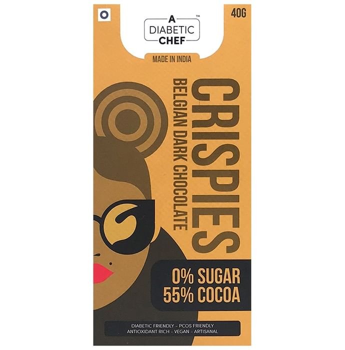 A Diabetic Chef Crispies Belgian Dark Chocolate (40gm Each)