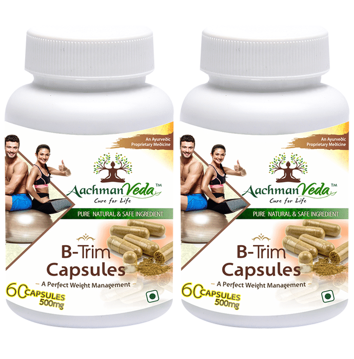 Aachman Veda A Perfect Weight Management B-Trim 500mg Capsule (60 Each)