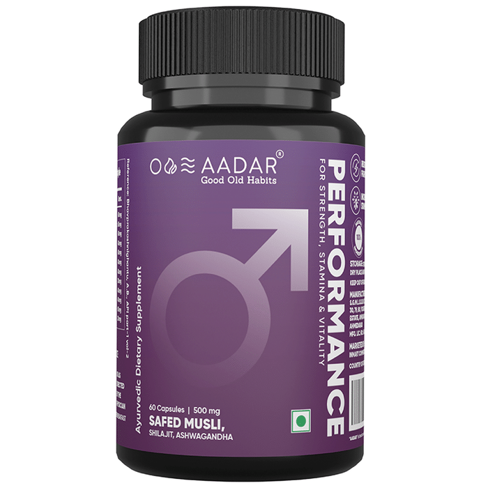 Aadar Performance 500mg Capsule (60 Each) Bottle