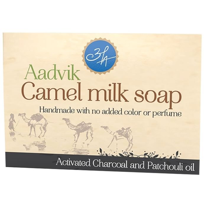 Aadvik Camel Milk Soap Activated Charcoal & Patchouli Oil
