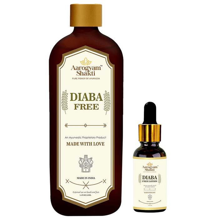 Aarogyam Shakti Combo Pack of Diaba Free Lotion (110ml+30ml)