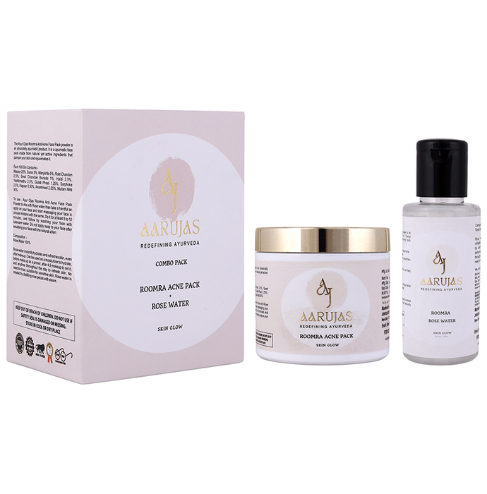 Aarujas Combo Pack of Roomra Acne Pack (40gm) & Roomra Rose Water (100ml)